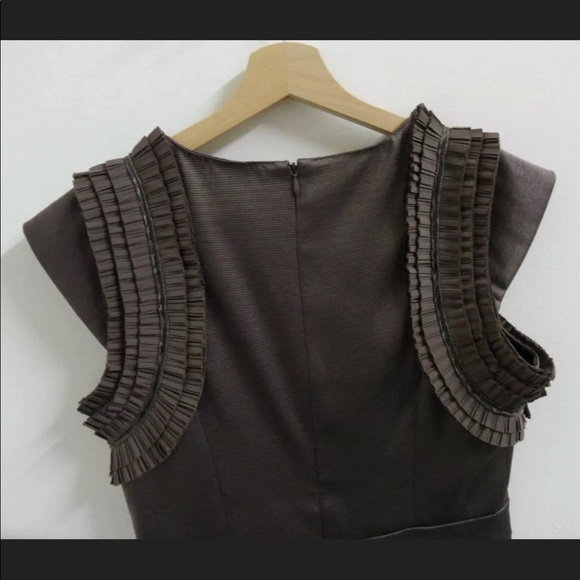 REISS Lou Pleat Cap Dress • Size 6 • - Picture 3 of 12